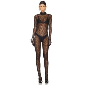 The New Arrival Ilkyaz Ozel Circe Jumpsuit Catsuit Floral Lace Sexy Evening Sz 0